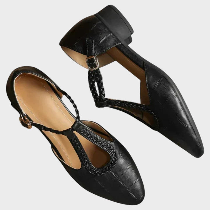 Evelyn | Classic T-Strap Flats