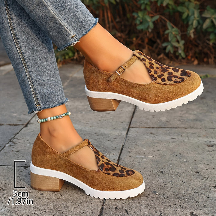 Delilah | Leopard Comfort Heels