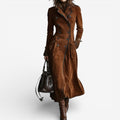 Nathaly™ Suede Trench Coat