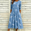 Luna | Casual Dress with Dragonfly Pattern