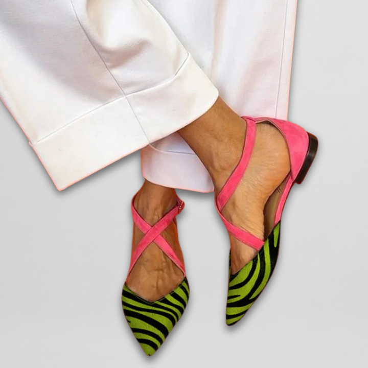 Zara | Printed Slingback Flats