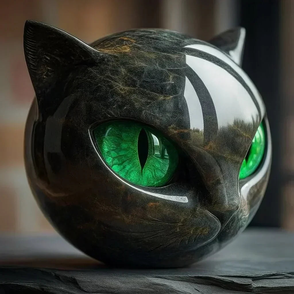 Eleanor | Mystical Cat Head Sculpture