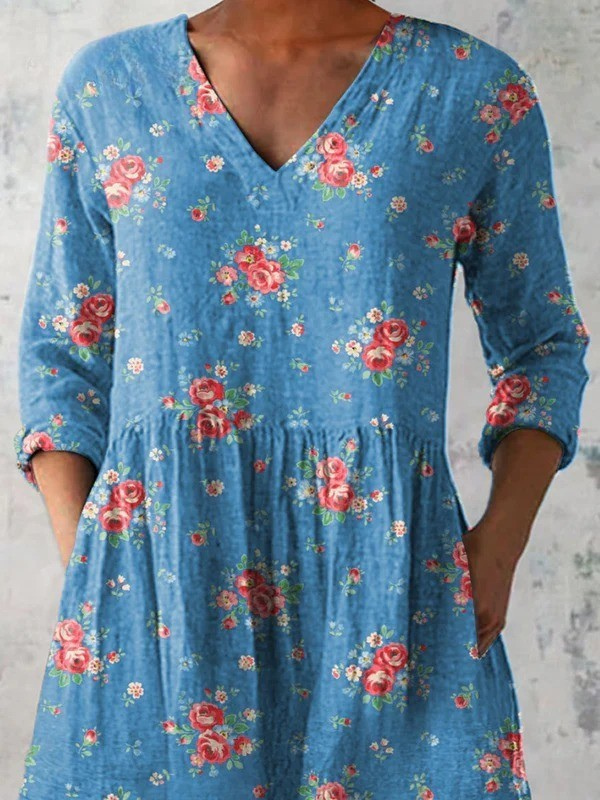 Mabel | Long V-Neck Blouse