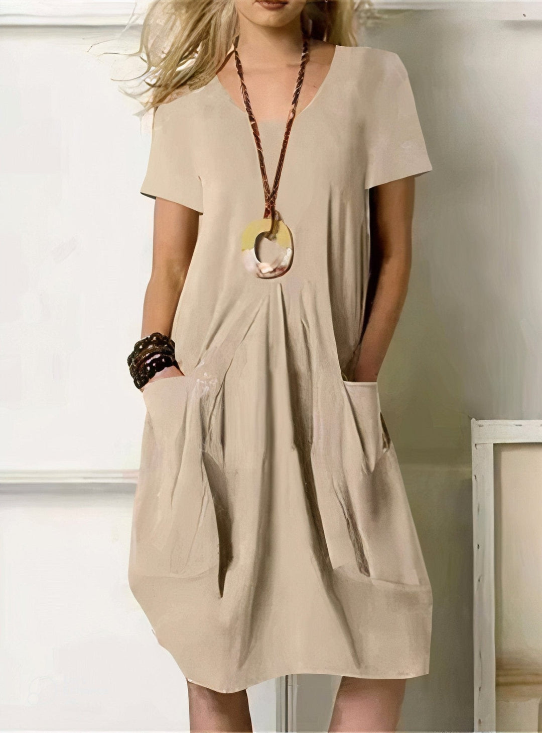 KWANI | 100% COTTON A-LINE DRESS