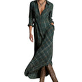 OLIVIA | PLAID MAXI DRESS