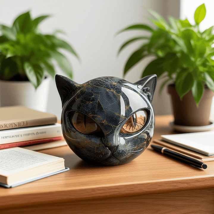 Eleanor | Mystical Cat Head Sculpture