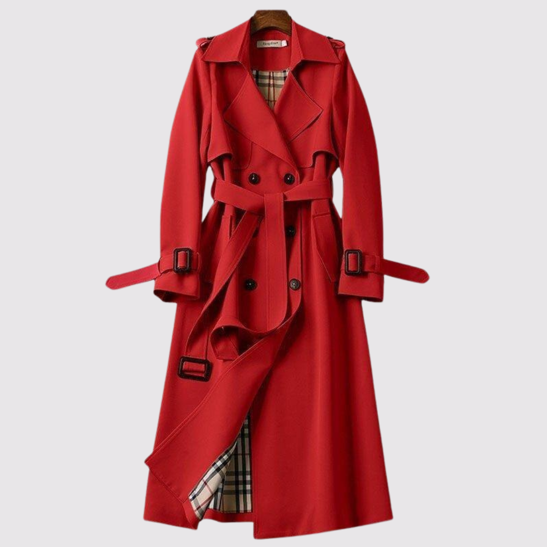 Marena | Elegant Trench Coat Timeless Style with Belt