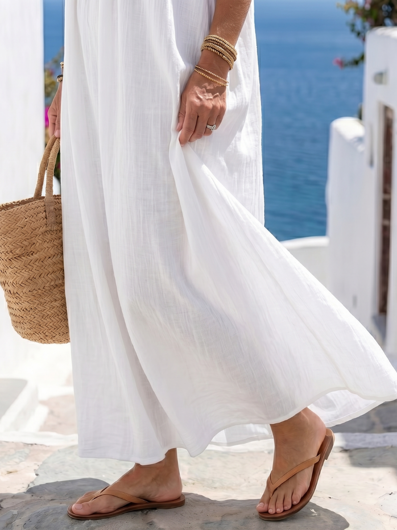 KEIRA | NATURAL FLOWING MAXI DRESS