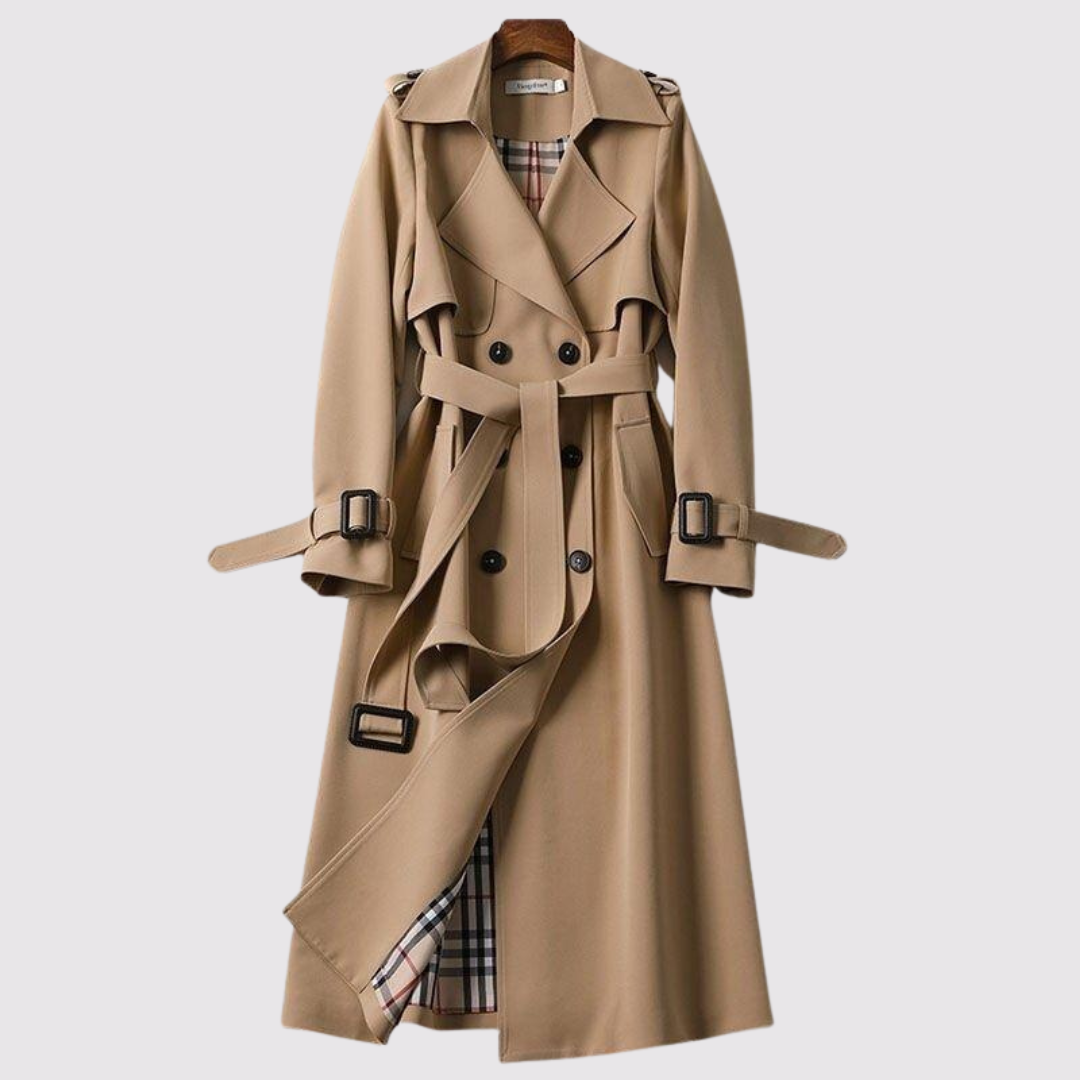 Marena | Elegant Trench Coat Timeless Style with Belt