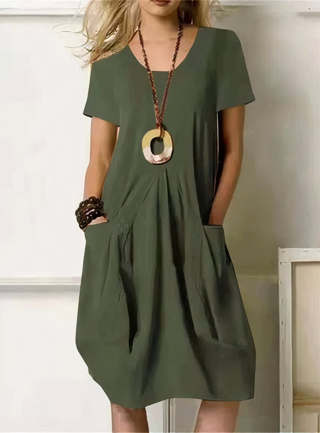 KWANI | 100% COTTON A-LINE DRESS