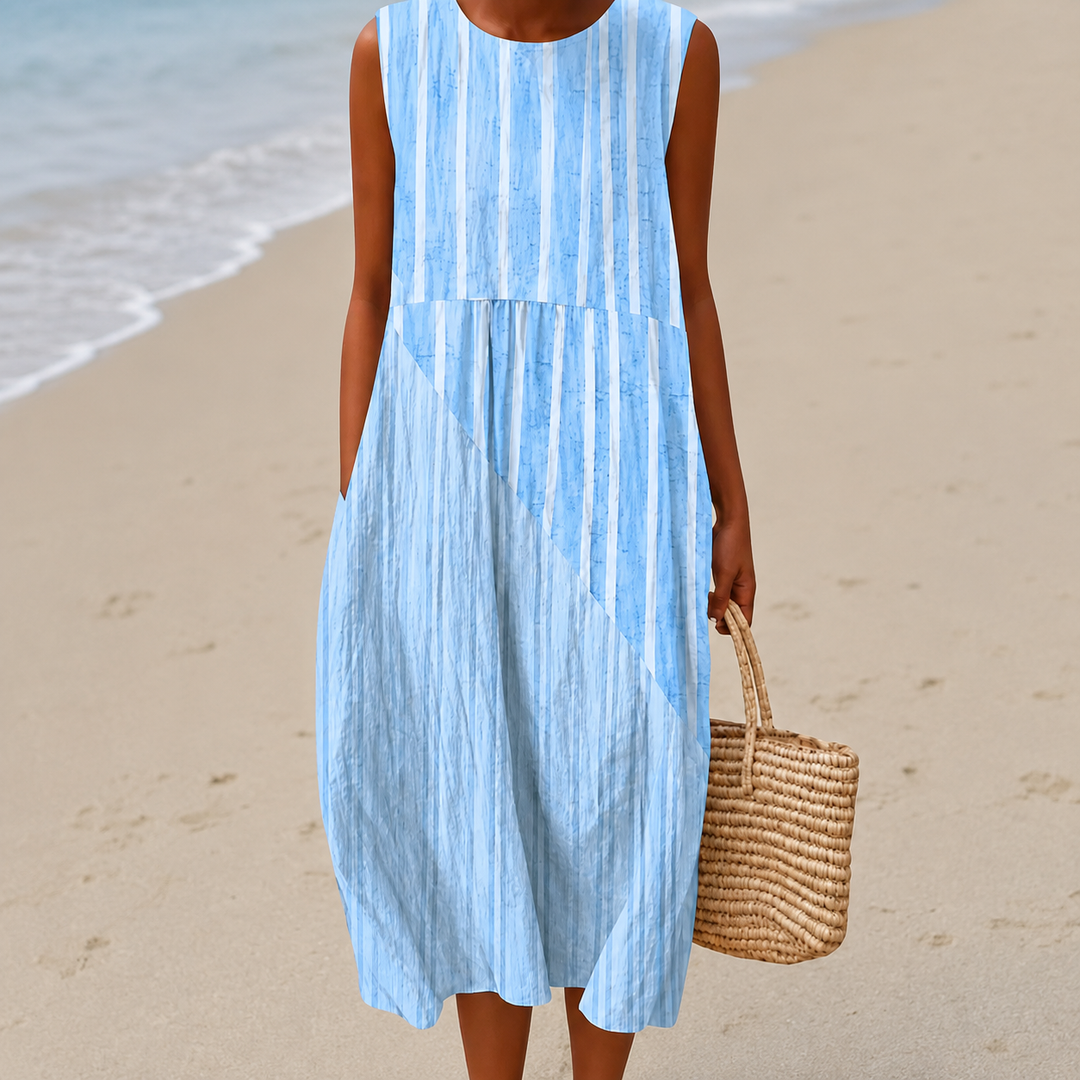 Livia™ | Airy Belly-Camouflaging Floral Midi Dress