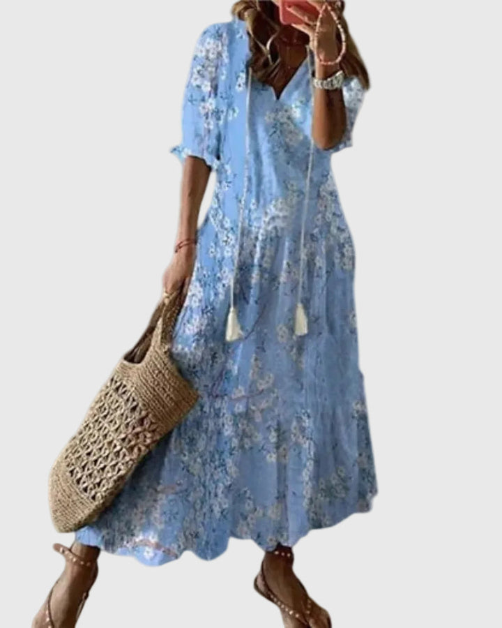 AMALIA | BOHO VINTAGE SUMMER MAXI DRESS