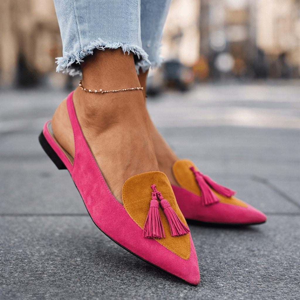 Harper | Tassel Slingback Flats