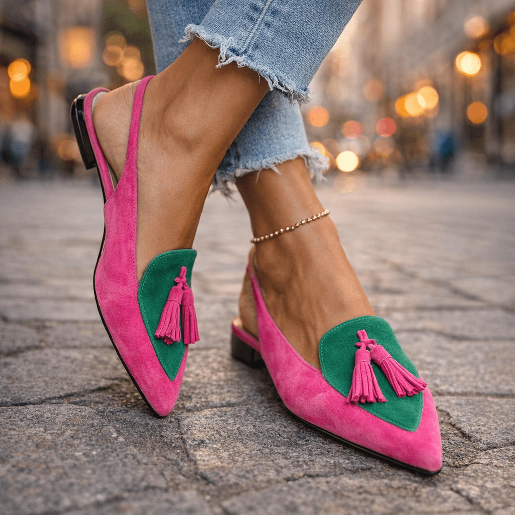 Harper | Tassel Slingback Flats
