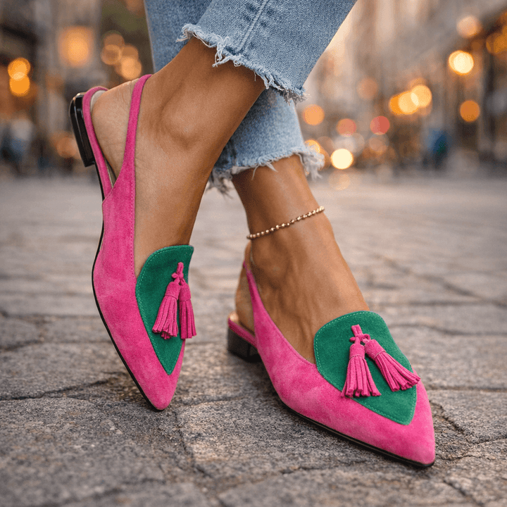 Harper | Tassel Slingback Flats