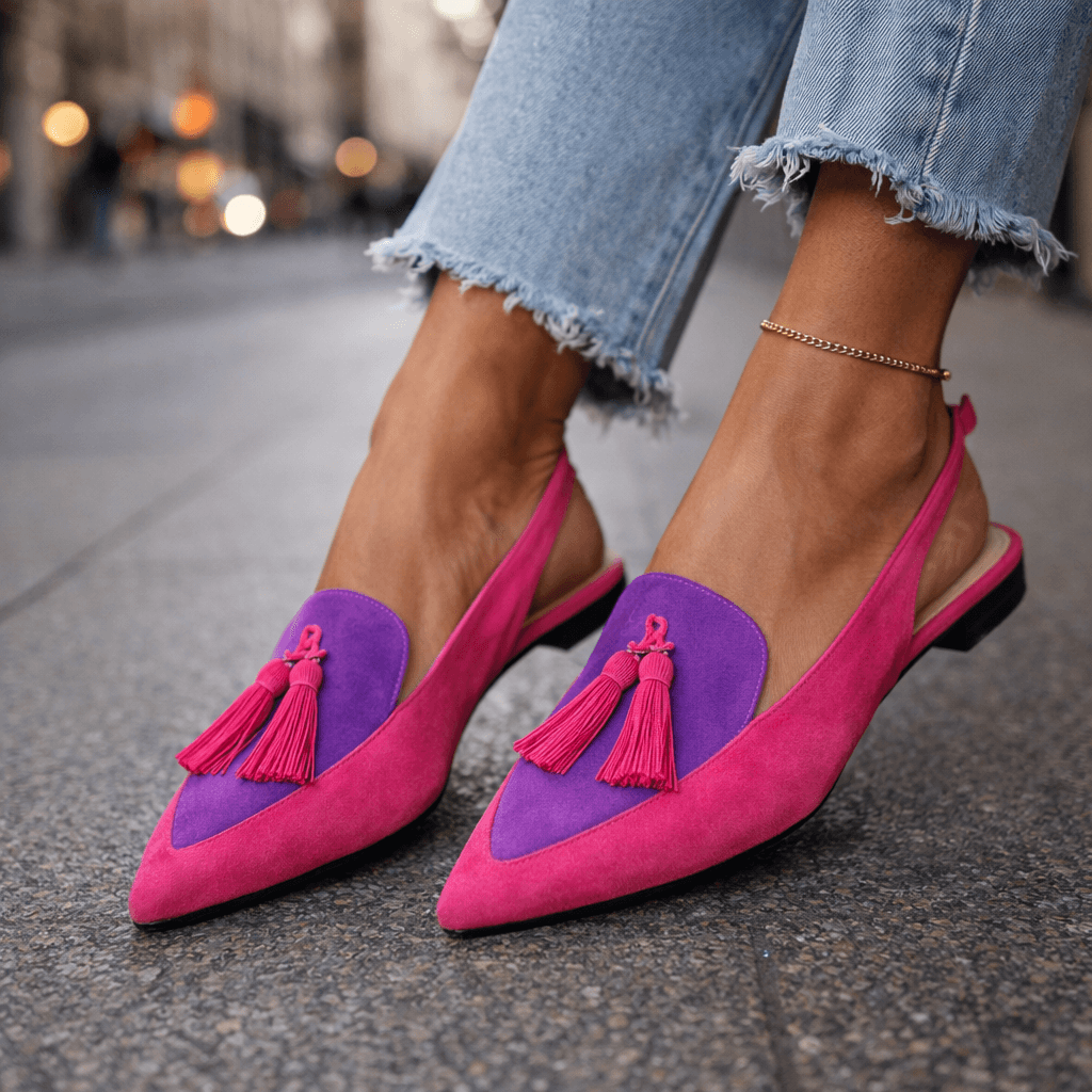 Harper | Tassel Slingback Flats