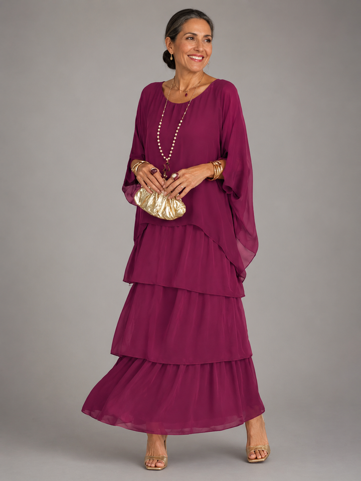LARA | ELEGANT FLOWING MAXI DRESS