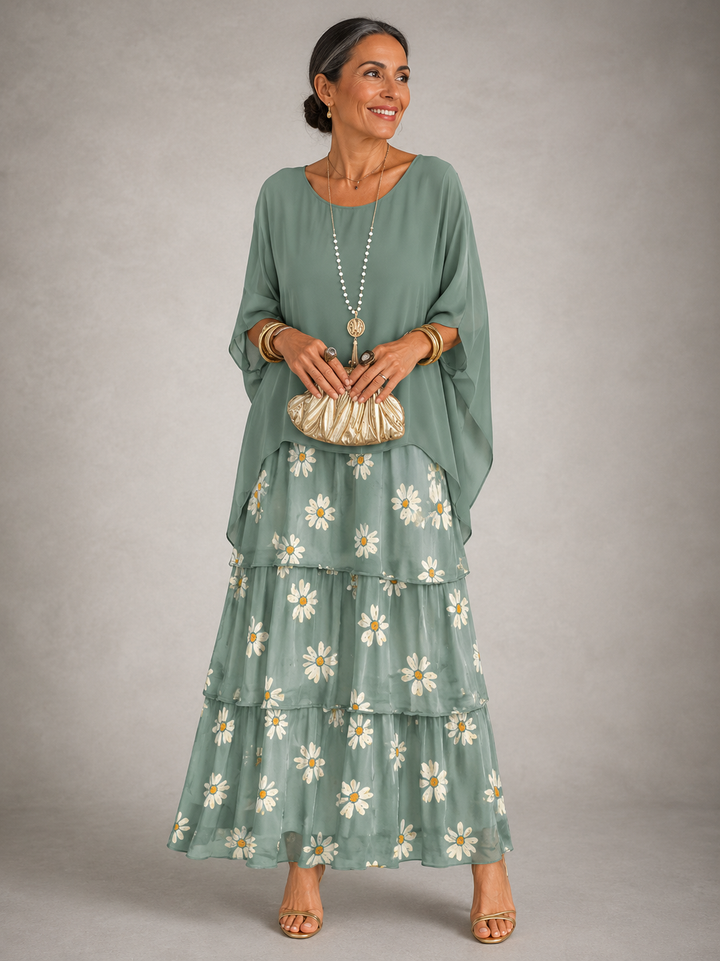 LARA | ELEGANT FLOWING MAXI DRESS