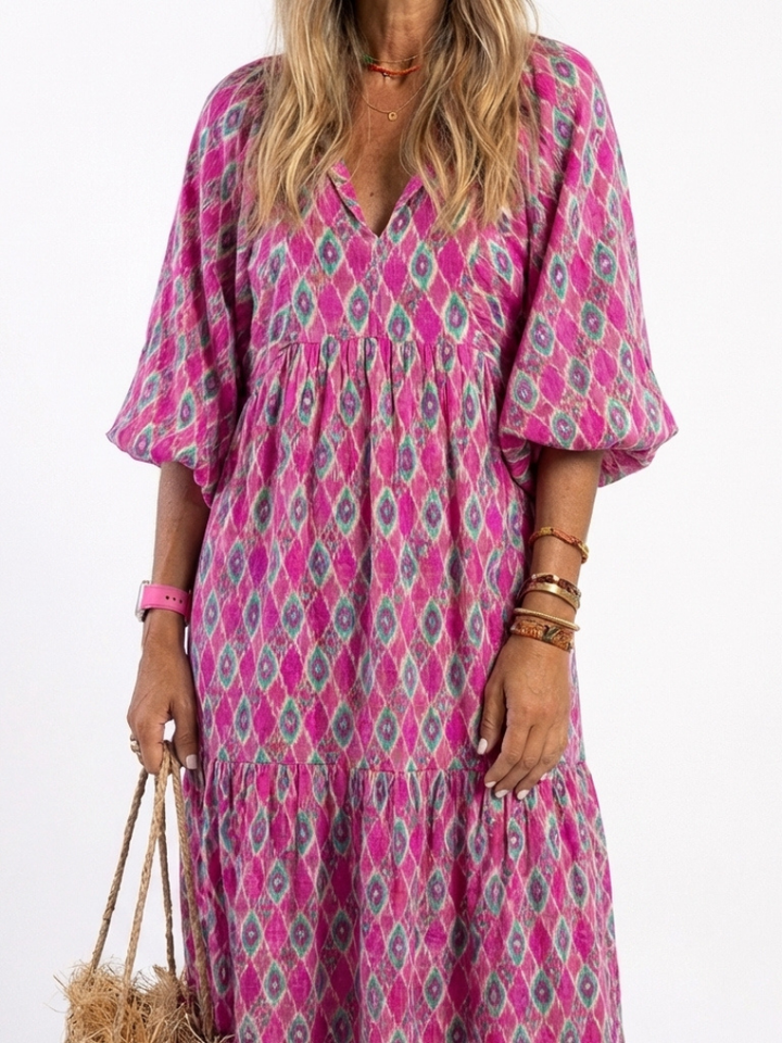 APOLLINE | BOHEMIAN BEAUTY GREEN MAXI DRESS