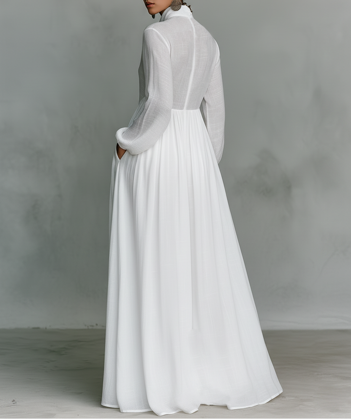 Elisa | High-Collar Maxi Dress