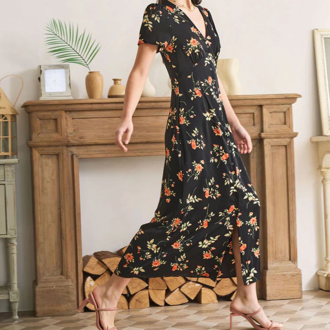 ELENA | FLORAL MAXI DRESS — TIMELESS BEAUTY