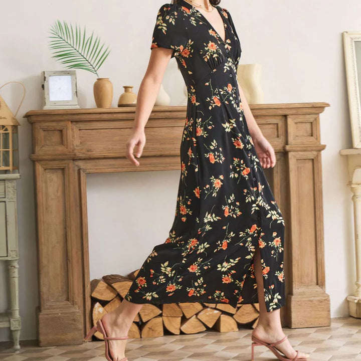 ELENA | FLORAL MAXI DRESS — TIMELESS BEAUTY