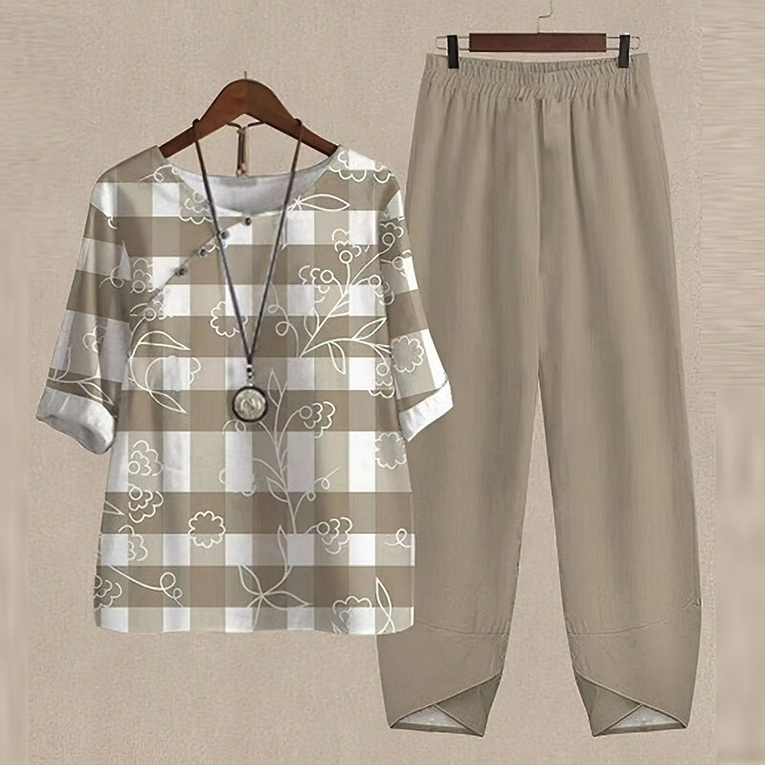 BRENDA | COMFORTABLE CHIC SHIRT & TROUSER SET
