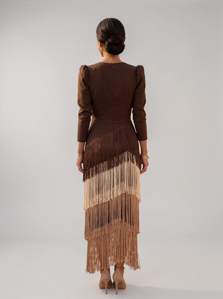 REGINA | ELEGANT FRINGE DRESS