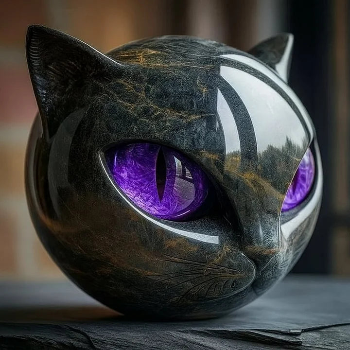 Eleanor | Mystical Cat Head Sculpture