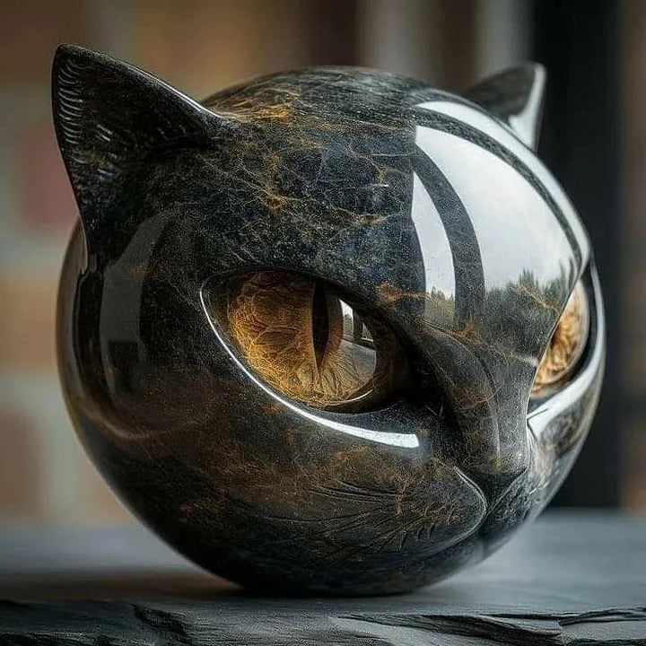 Eleanor | Mystical Cat Head Sculpture