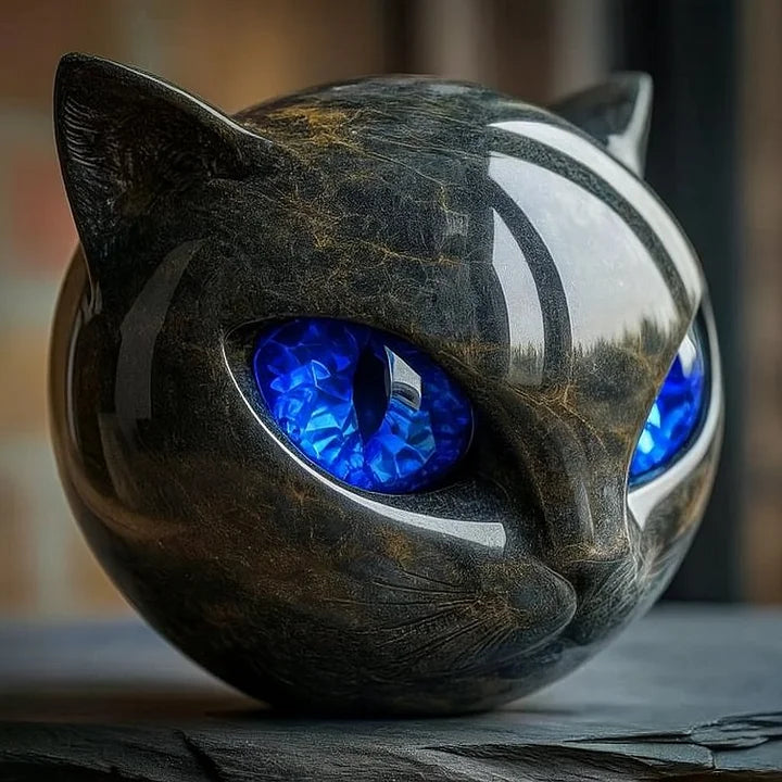 Eleanor | Mystical Cat Head Sculpture