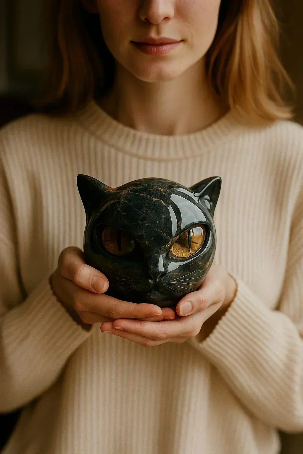 Eleanor | Mystical Cat Head Sculpture