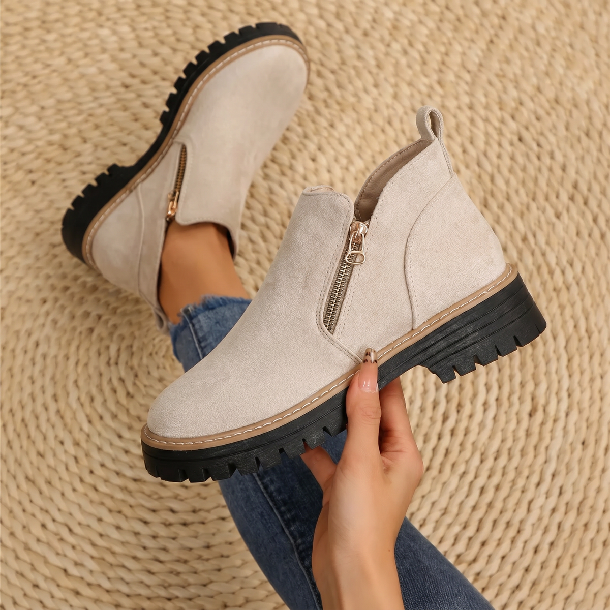 Harriet | Comfort Zip Ankle Boots
