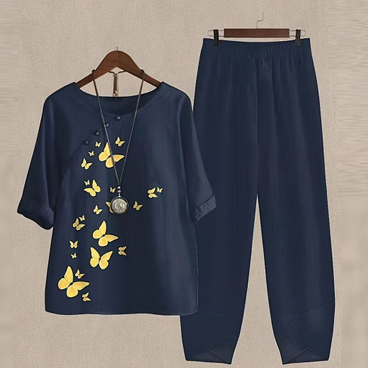 BRENDA | COMFORTABLE CHIC SHIRT & TROUSER SET