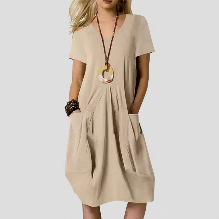 KWANI | 100% COTTON A-LINE DRESS