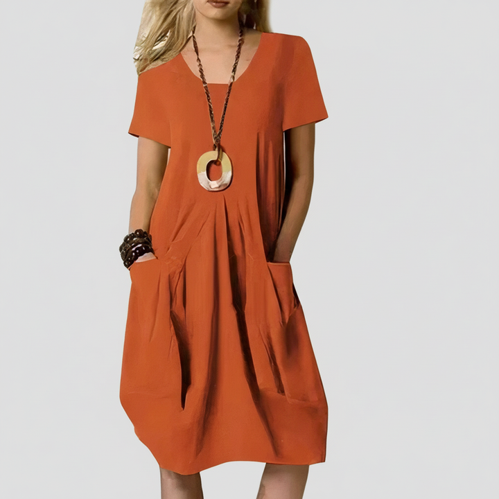 KWANI | 100% COTTON A-LINE DRESS