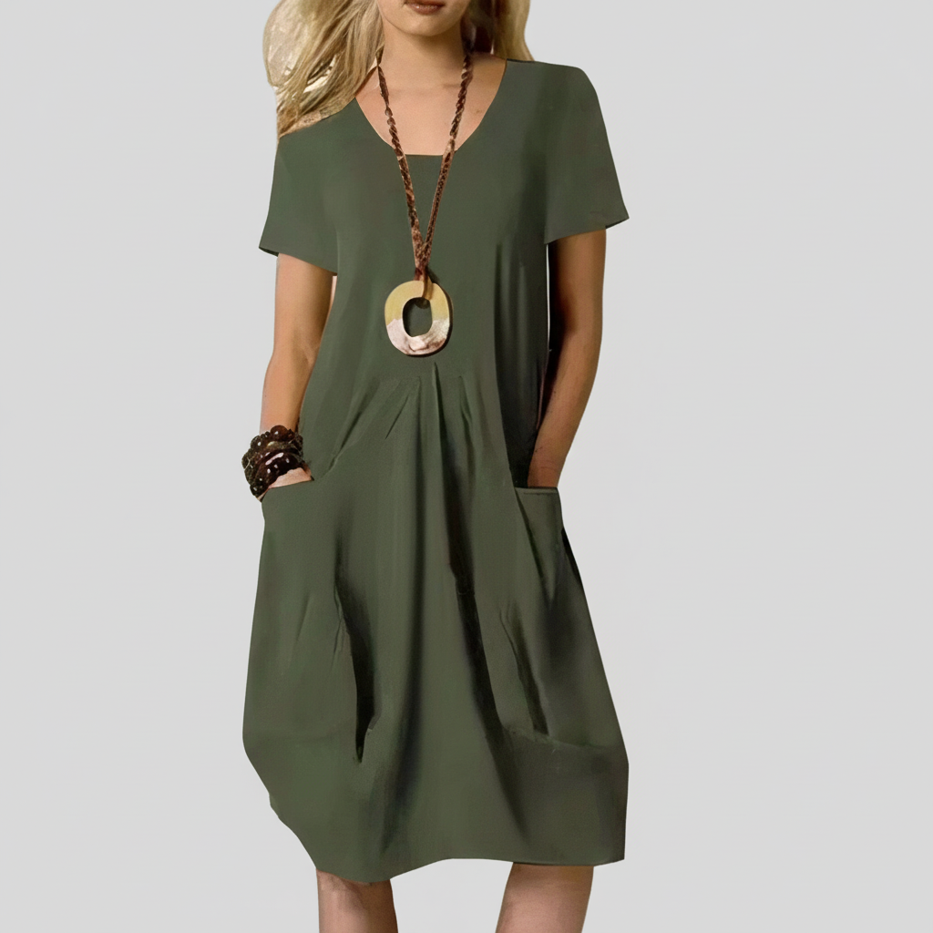 KWANI | 100% COTTON A-LINE DRESS
