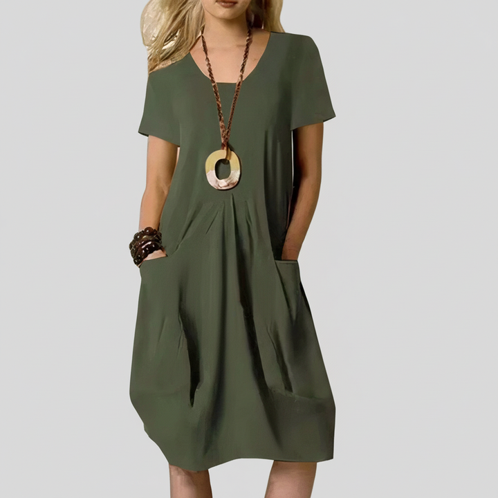 KWANI | 100% COTTON A-LINE DRESS