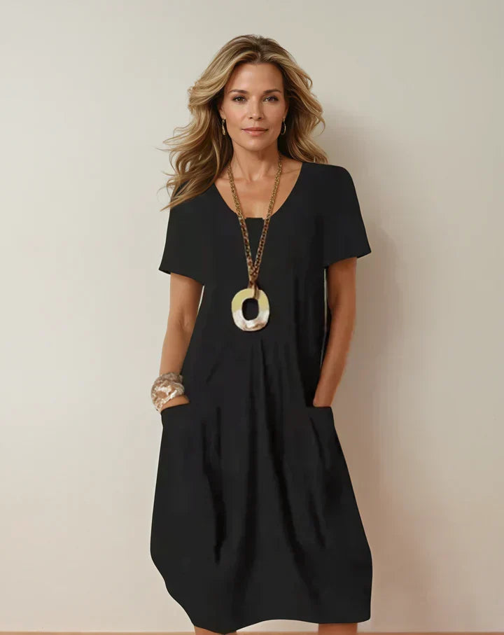 KWANI | 100% COTTON A-LINE DRESS