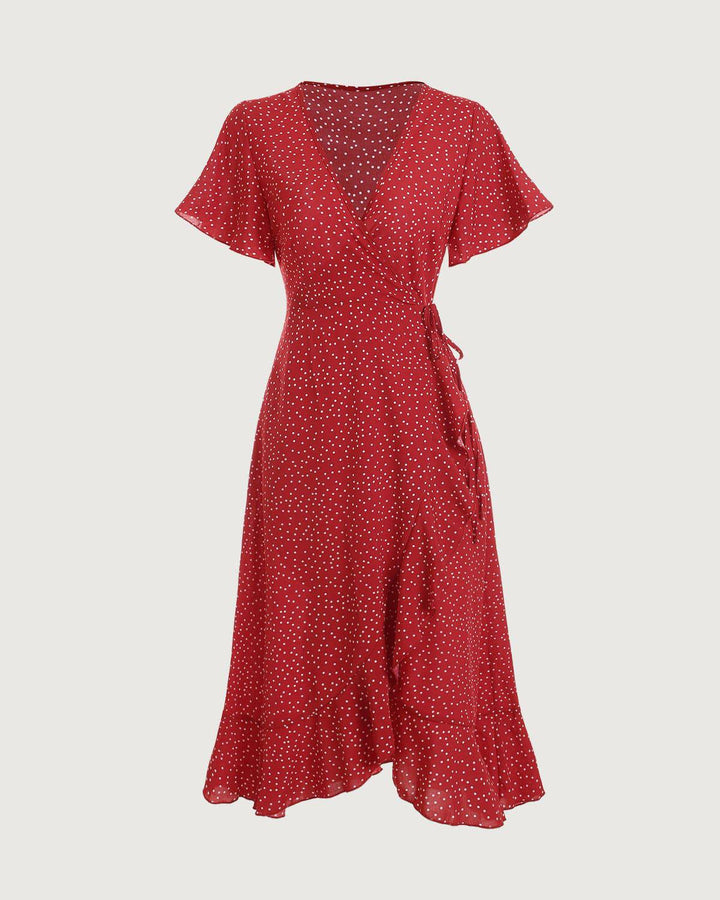 LUCIA |  POLKA DOT WRAP DRESS